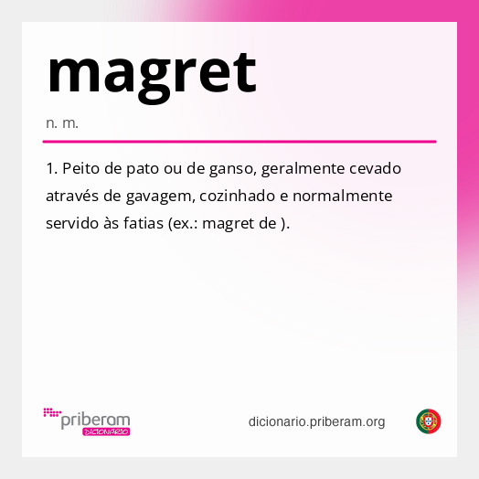 Significado de magret