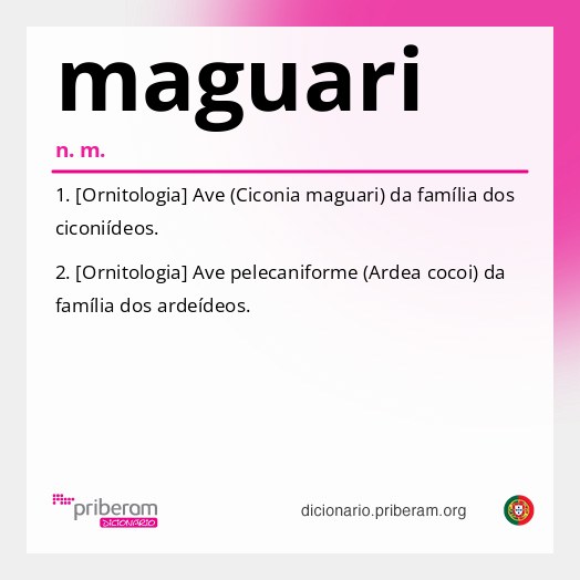 Significado de maguari