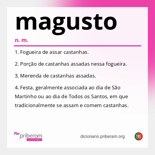 Significado de magusto
