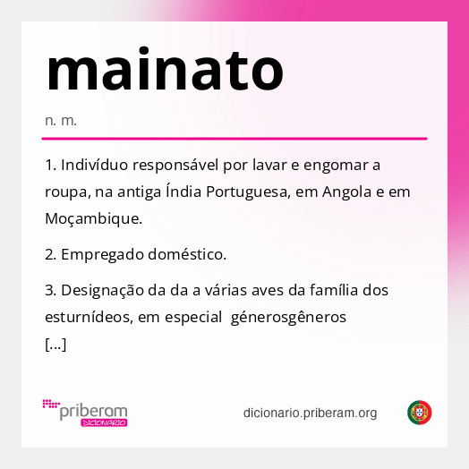Significado de mainato