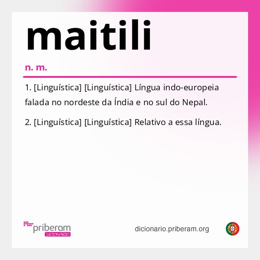 Significado de maitili