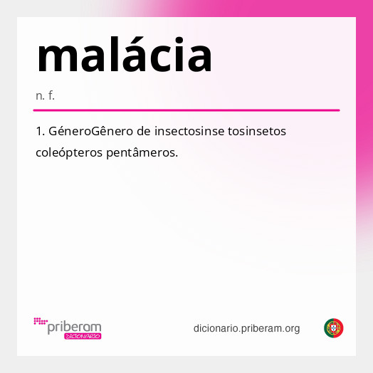 Significado de malácia