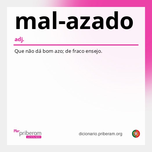 Significado de mal-azado