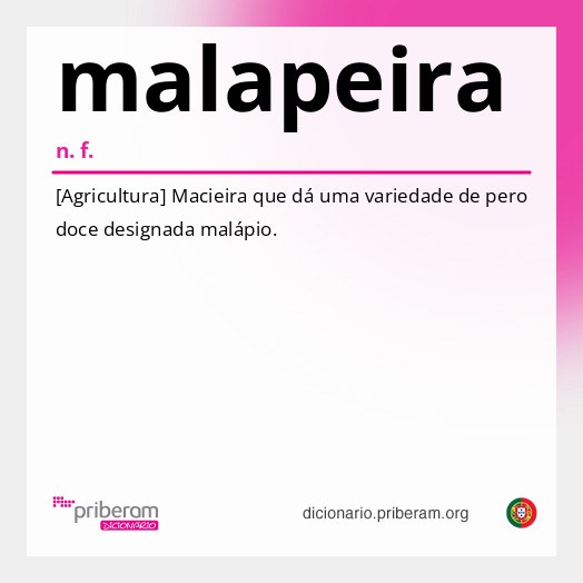 Significado de malapeira