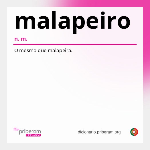 Significado de malapeiro