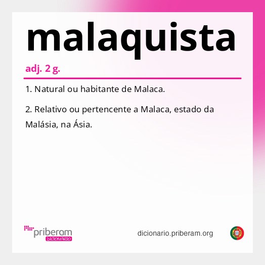 Significado de malaquista