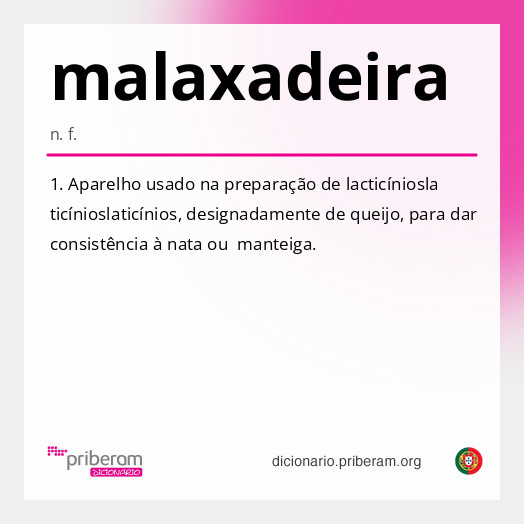 Significado de malaxadeira