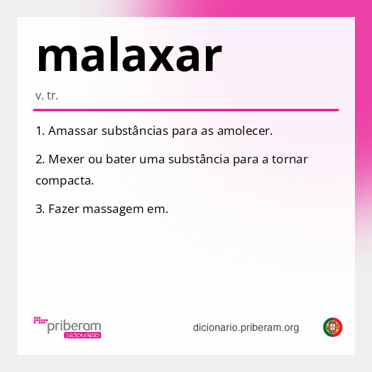 Significado de malaxar