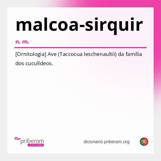 Significado de malcoa-sirquir