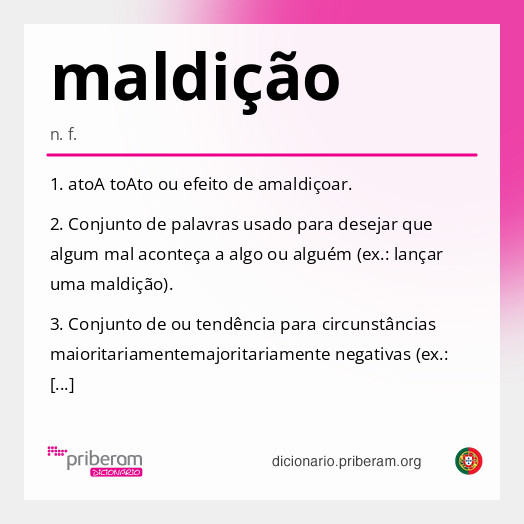Significado de maldição