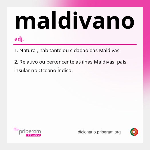 Significado de maldivano
