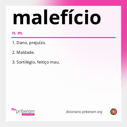 Significado de malefício