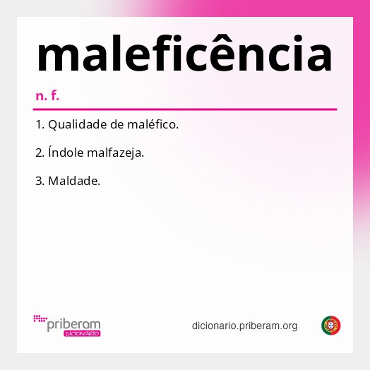 Significado de maleficência