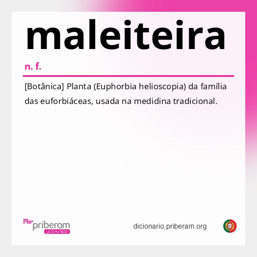 Significado de maleiteira