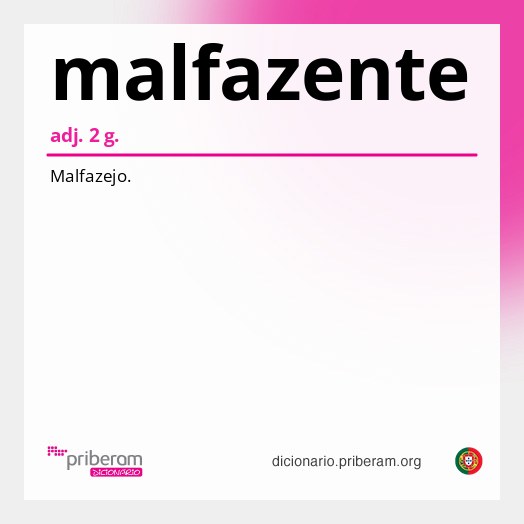 Significado de malfazente