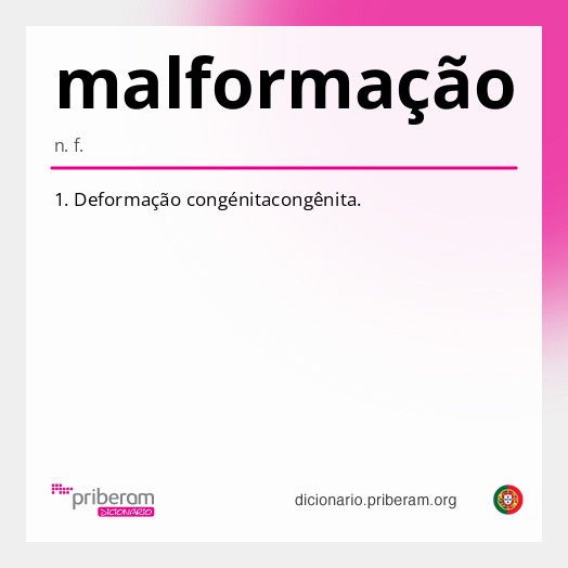 Significado de malformação