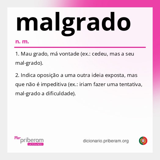 Significado de malgrado