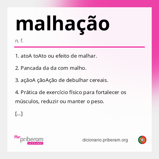 Significado de malhação