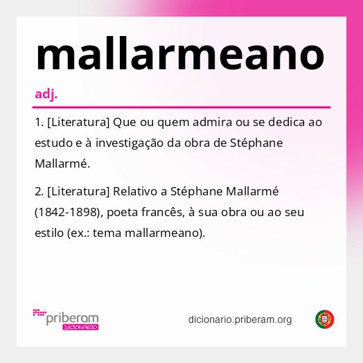 Significado de mallarmeano