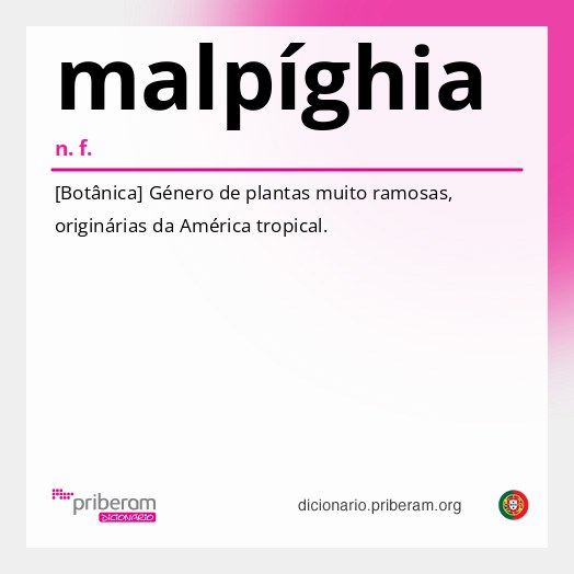 Significado de malpíghia