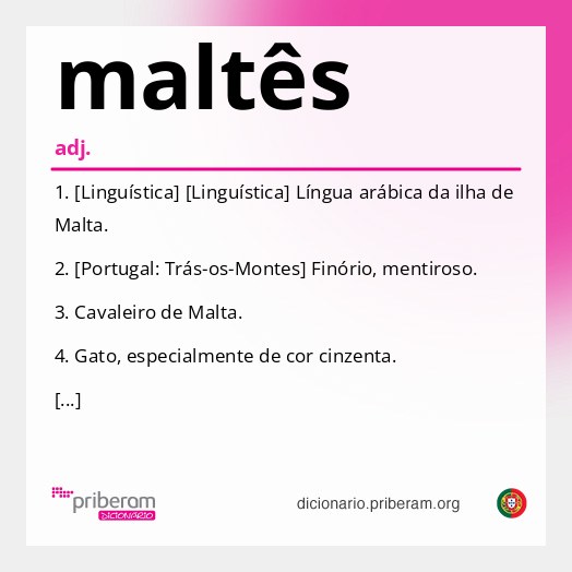 Significado de maltês