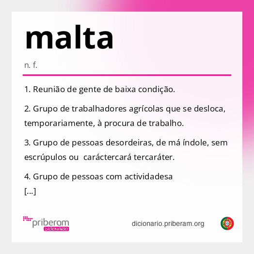 Significado de malta