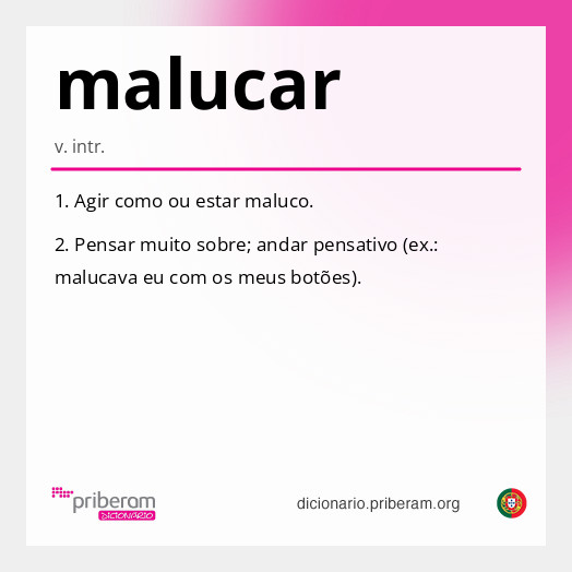 Significado de malucar