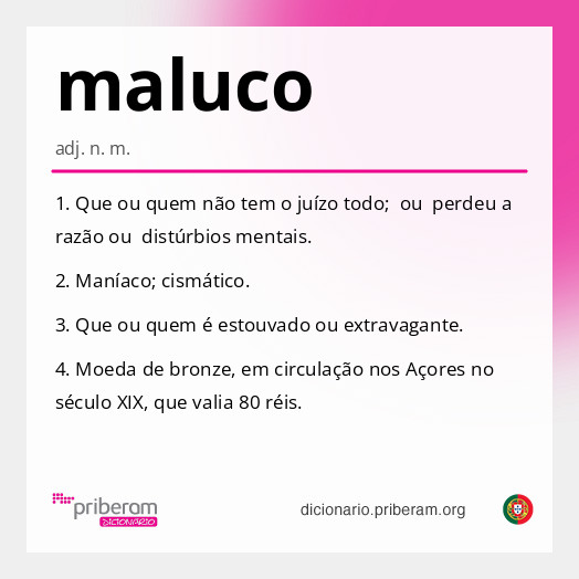 Significado de maluco