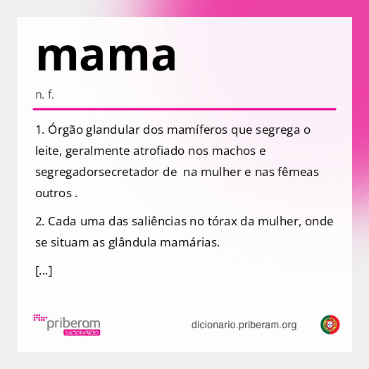 Significado de mama