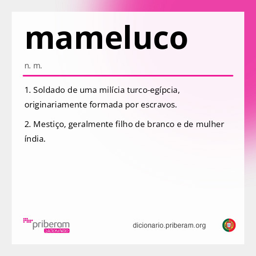 Significado de mameluco