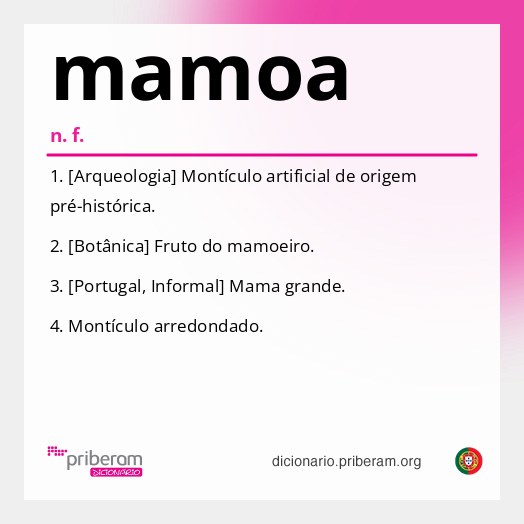Significado de mamoa