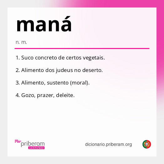 Significado de maná