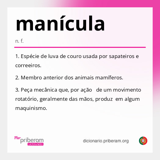 Significado de manícula