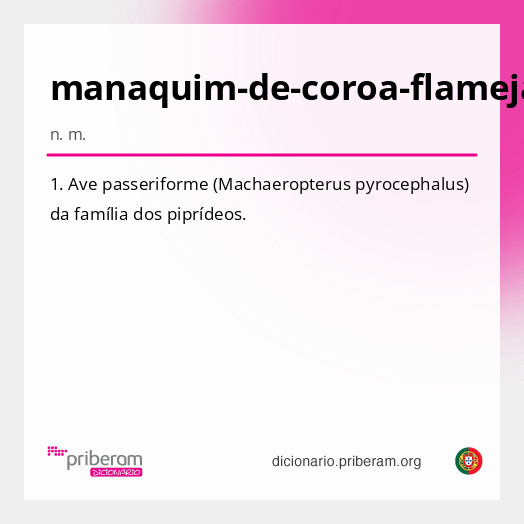 Significado de manaquim-de-coroa-flamejante