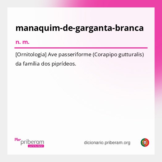 Significado de manaquim-de-garganta-branca