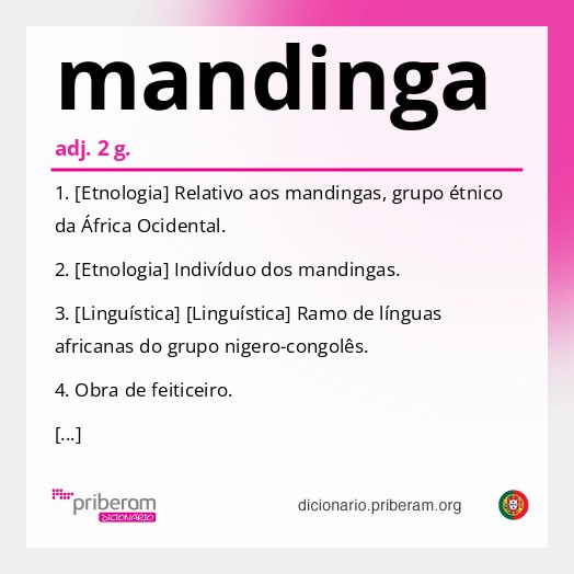 Significado de mandinga