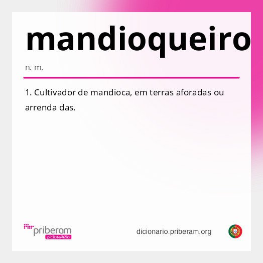 Significado de mandioqueiro
