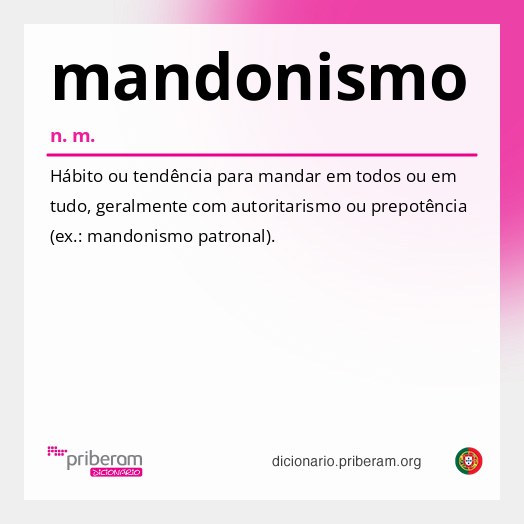 Significado de mandonismo