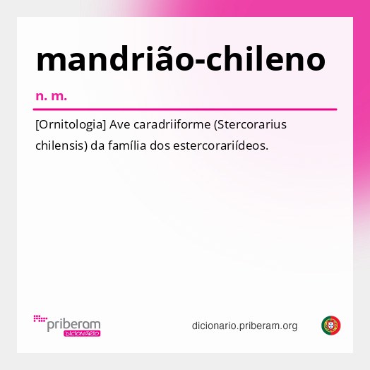 Significado de mandrião-chileno