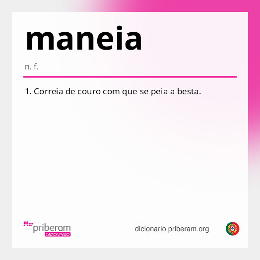 Significado de maneia