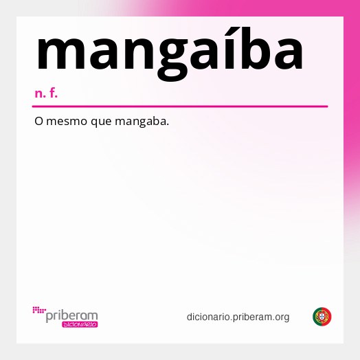 Significado de mangaíba
