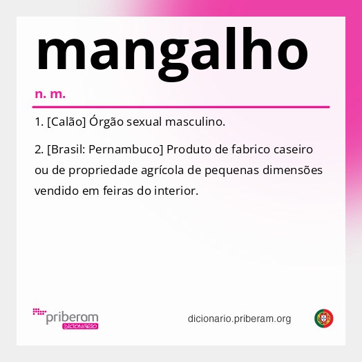 Significado de mangalho