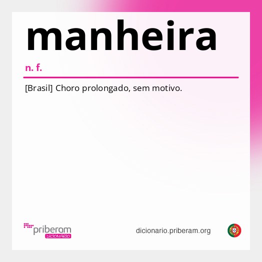 Significado de manheira