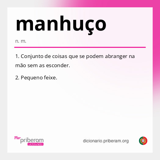 Significado de manhuço