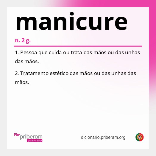 Significado de manicure