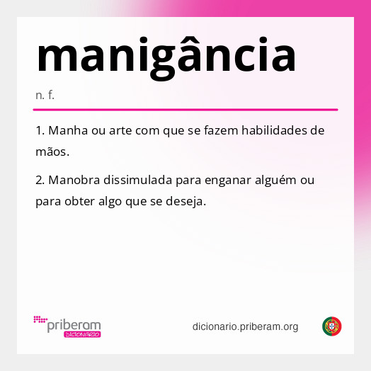 Significado de manigância