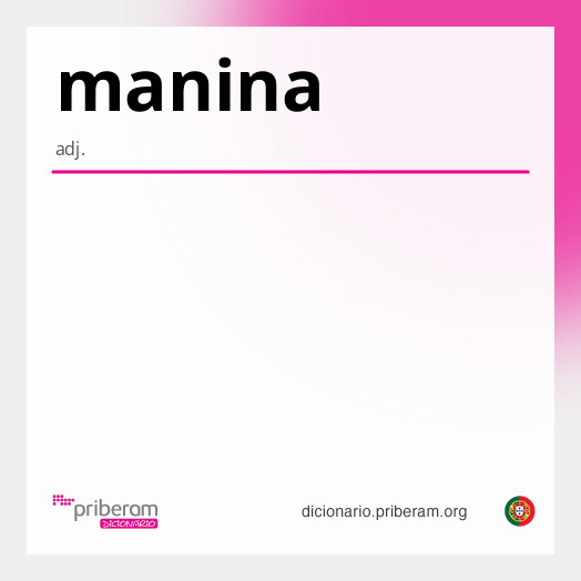 Significado de manina