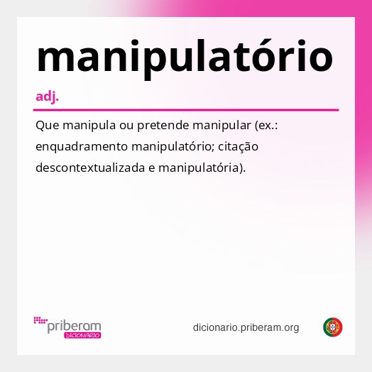 Significado de manipulatório