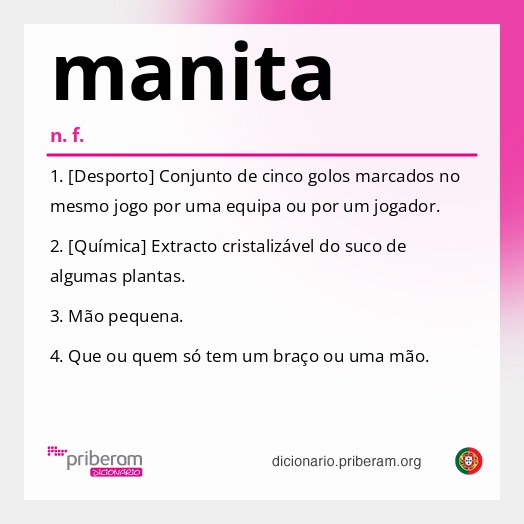 Significado de manita