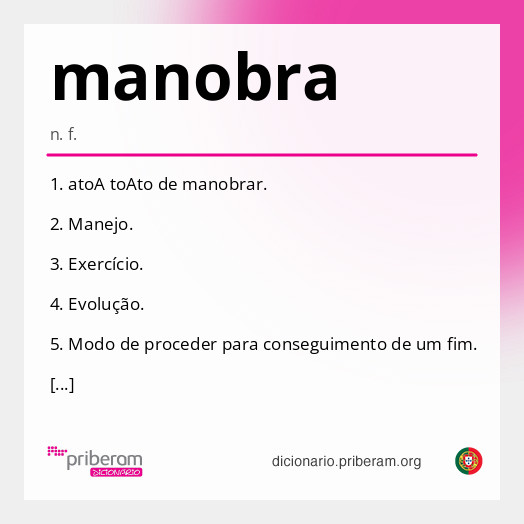 Significado de manobra